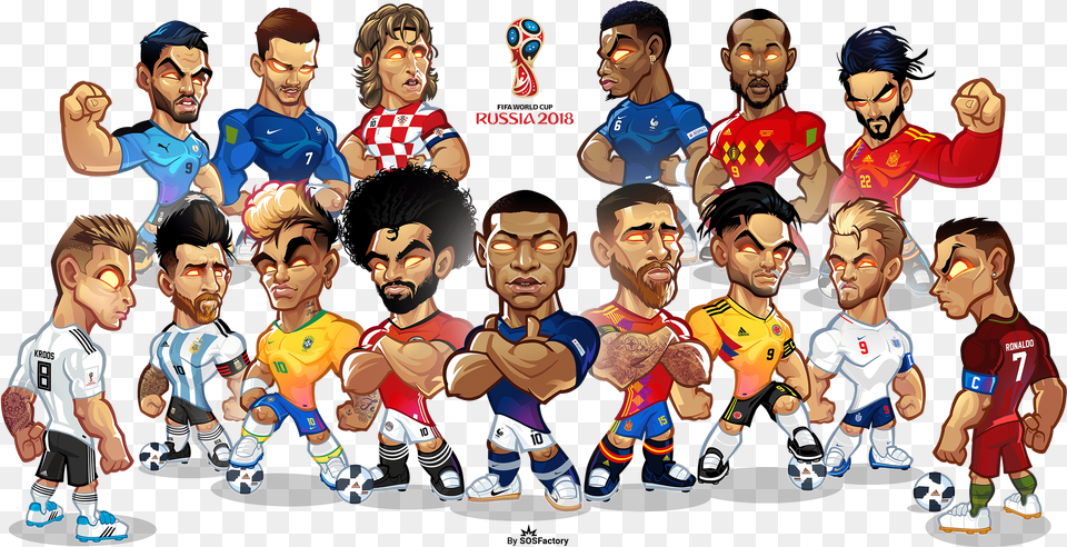 Russia 2018 Dreamteam World Cup Russia 2018 Mascotization Project, Person, People, Boy, Child Png Image
