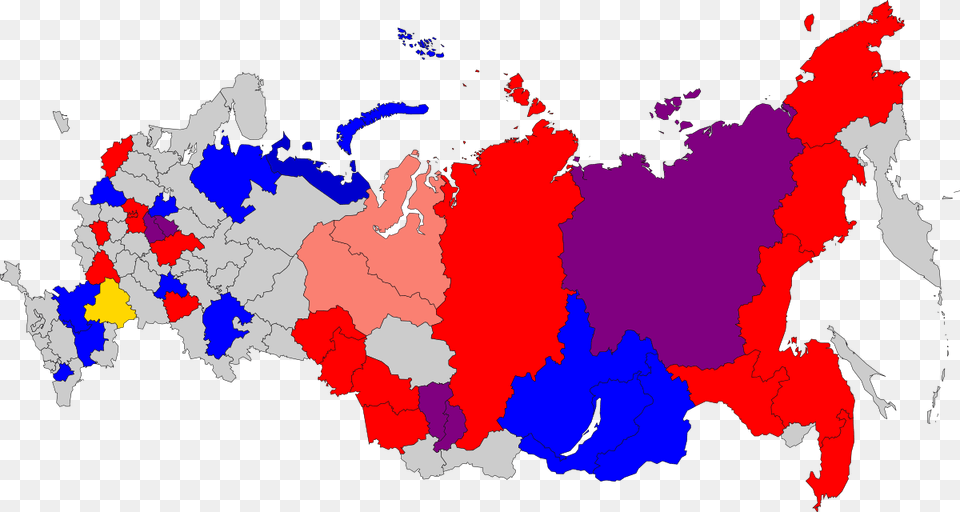 Russia 2018 Election Map, Chart, Plot, Atlas, Diagram Free Png
