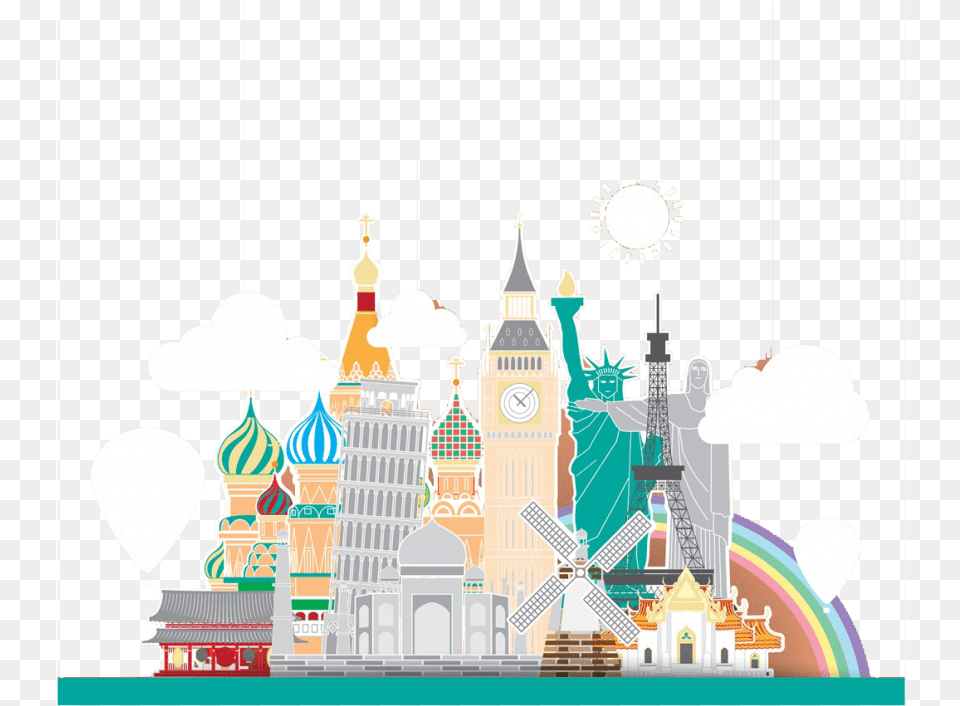 Russia Creative Castle Images La Desire Luggage Protector Cover Elastic Spandex Suitcase, Architecture, Building, Dome, Clock Tower Png Image