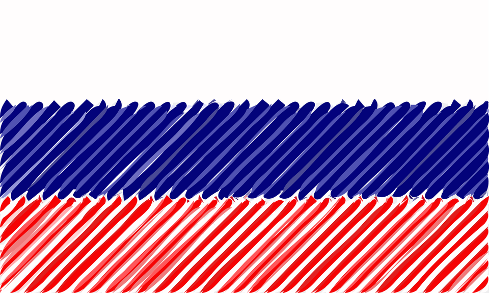 Russia Flag Linear Clipart Free Png