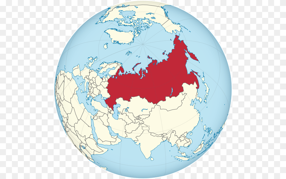 Russia Globe Russia Map On Globe, Astronomy, Outer Space, Planet, Plate Free Png Download