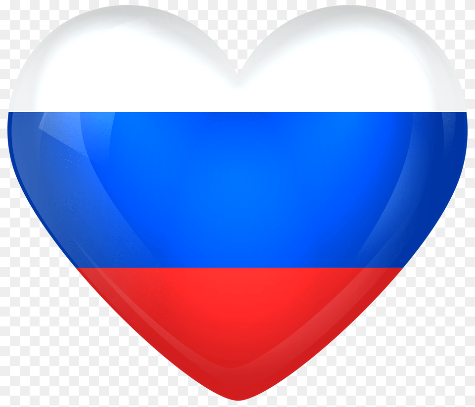 Russia Large Heart, Balloon Png