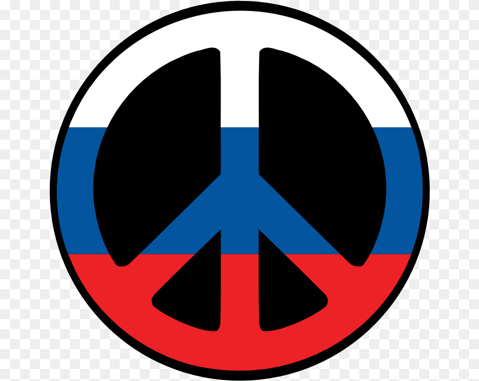 Russia Peace Symbol Flag 4 Scallywag Peacesymbol Symbol Of Peace In Russia, Machine, Spoke, Logo, Disk Png Image