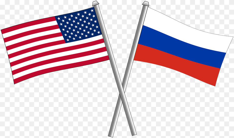 Russian And American Flags Kina Vs Usa, Flag, American Flag Free Png