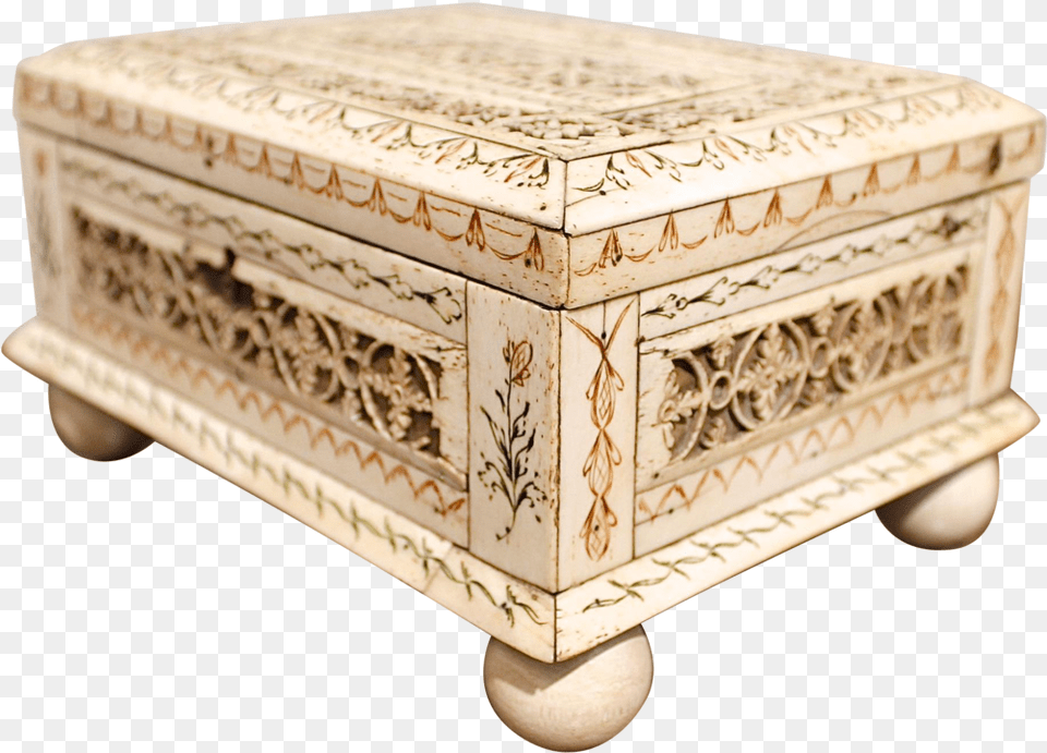 Russian Carved Box, Coffee Table, Furniture, Table, Ivory Png Image