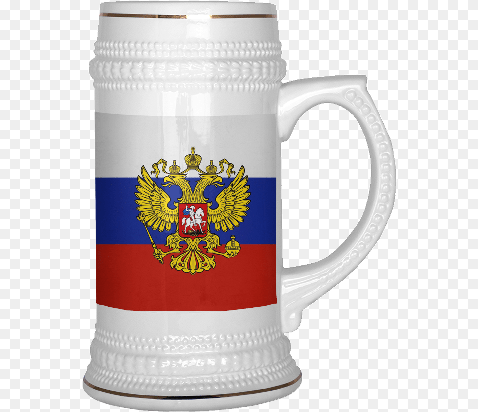 Russian Coat Of Arms 22oz Beer Stein Beer Mug Fathers Day Mug Designs, Cup Png Image