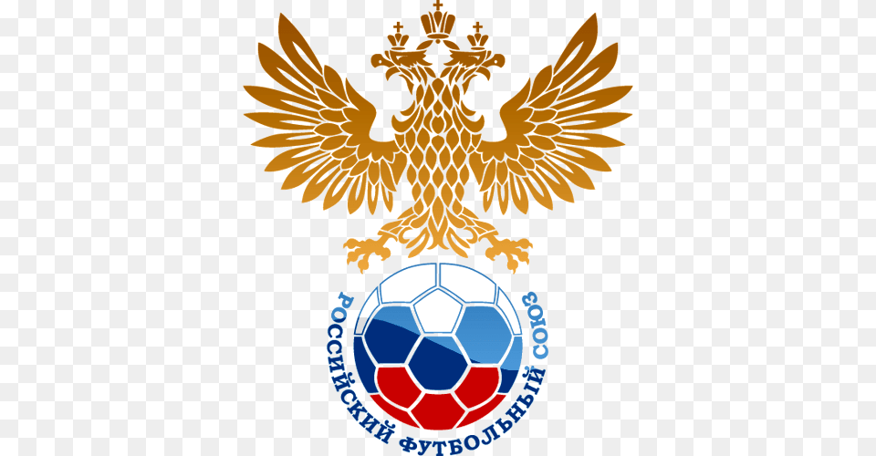 Russian Football Federation Logo, Emblem, Symbol, Ball, Soccer Free Png