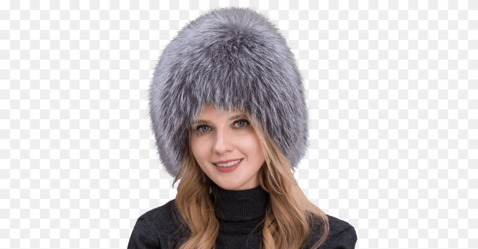 Russian Fox Fur Hat, Cap, Clothing, Adult, Female Free Png Download