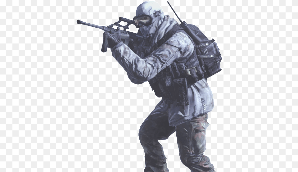 Russian Spetsnaz Photo Russiansoldier002 Call Of Duty Mw2 Snow, Firearm, Gun, Rifle, Weapon Free Png