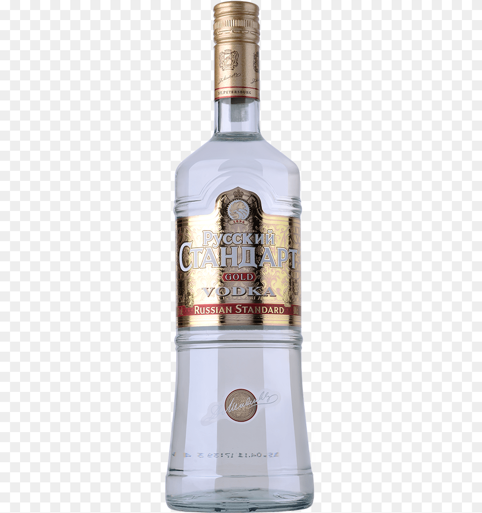 Russian Standard Gold Vodka 1l Vodka Martini, Alcohol, Beverage, Liquor, Gin Png Image