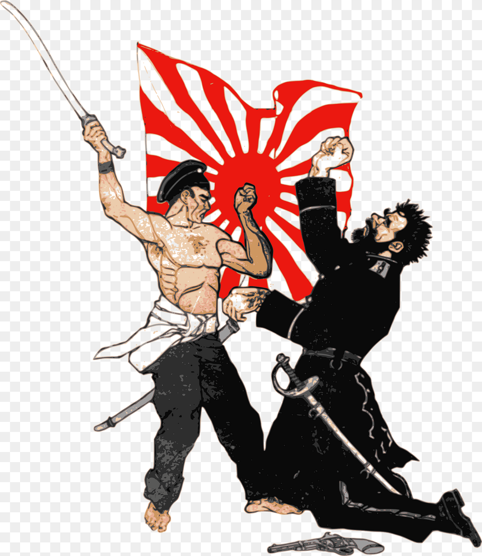 Russo Japanese War Combatants Clipart, Weapon, Sword, Person, Book Free Transparent Png