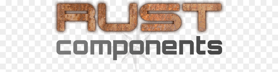 Rust Components Horizontal, Cross, Symbol, Wood Free Png Download