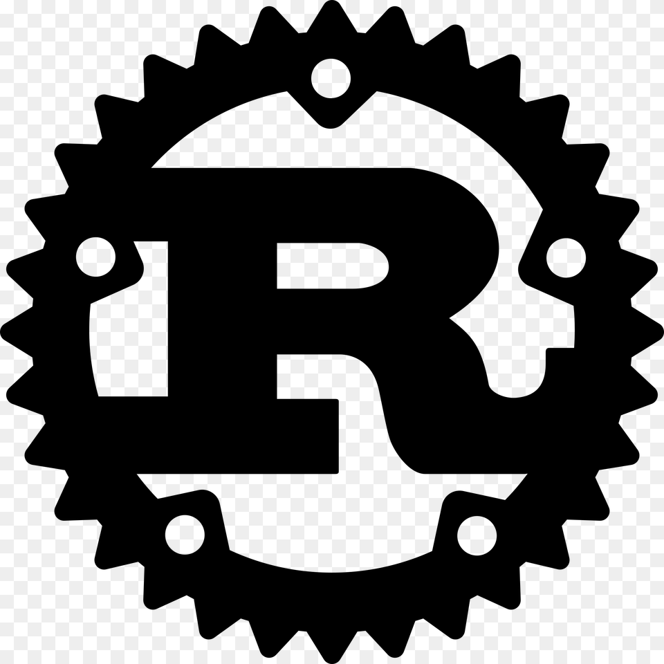 Rust Logo, Gray Free Transparent Png