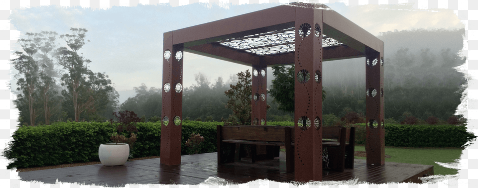 Rust Steel Art Pergola, Architecture, Outdoors, Porch, Housing Free Transparent Png