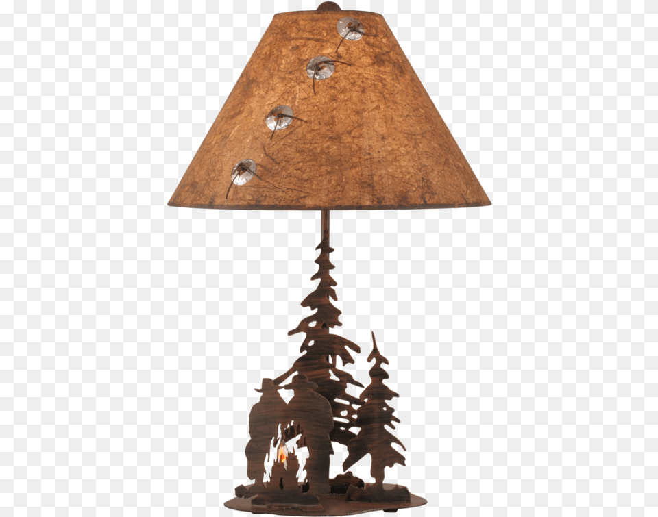 Rust Streak Cowboys Around Campfire Nightlight, Lamp, Lampshade, Table Lamp, Chandelier Free Transparent Png