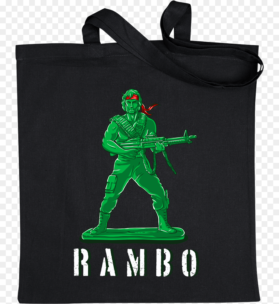 Rustenico Plastic Rambo Sonstiges Bag Black, Tote Bag, Adult, Person, Man Free Png Download