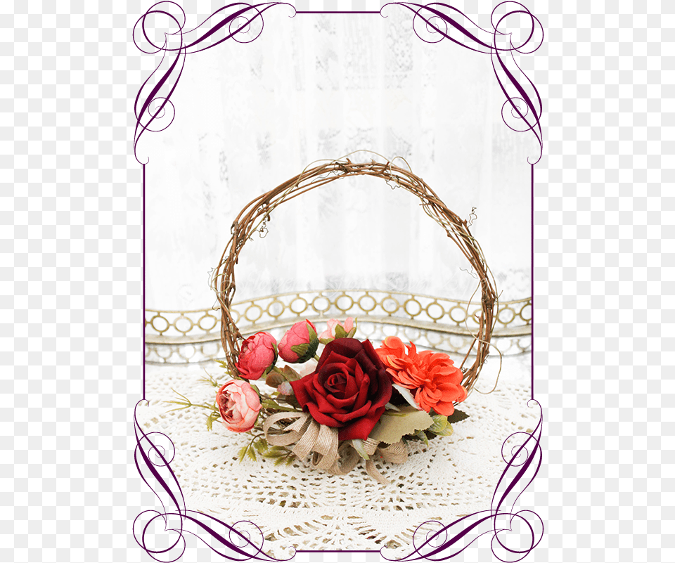 Rustic Autumn Fall Flower Girl Wedding Flower Girl Wreath, Flower Arrangement, Flower Bouquet, Plant, Rose Free Transparent Png