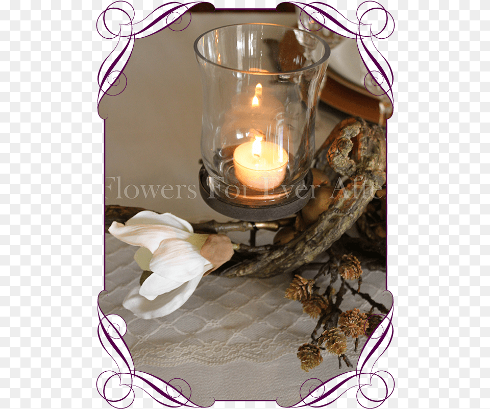 Rustic Christmas Table Centrepiece Candle Decoration Advent Candle, Home Decor, Linen, Flower, Flower Arrangement Png Image