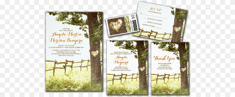 Rustic Country Heart Tree Wedding Invitations Wedding Invitation, Advertisement, Poster, Plant, Vegetation Png