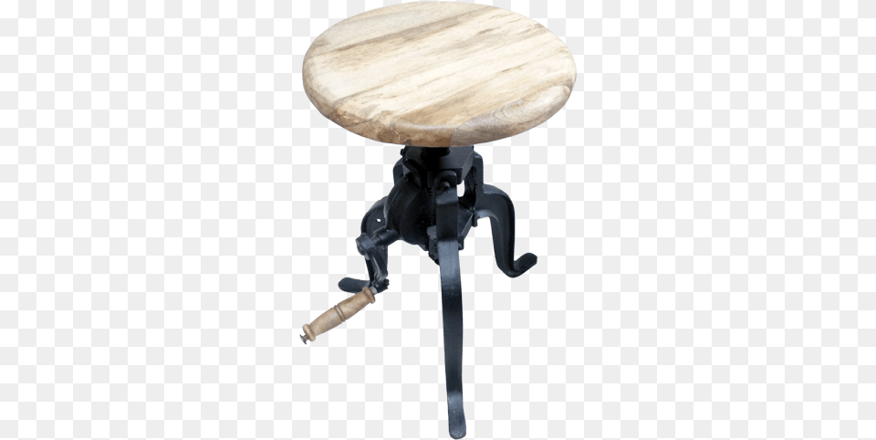 Rustic Metal Bar Stool With Wooden Top End Table, Coffee Table, Furniture, Dining Table, Blade Free Png