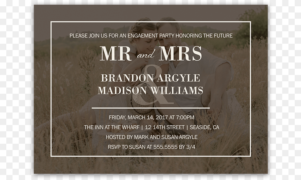Rustic Photo Background Engagement Party Invitations Commemorative Plaque, Adult, Person, Man, Male Png