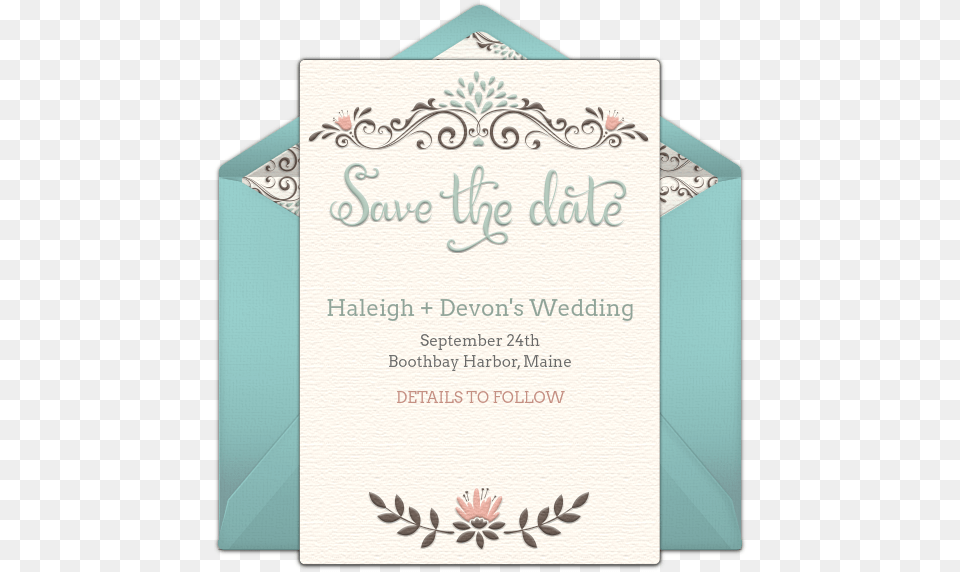 Rustic Wedding Save The Date Online Invitation Save The Date, Envelope, Greeting Card, Mail, Advertisement Free Transparent Png