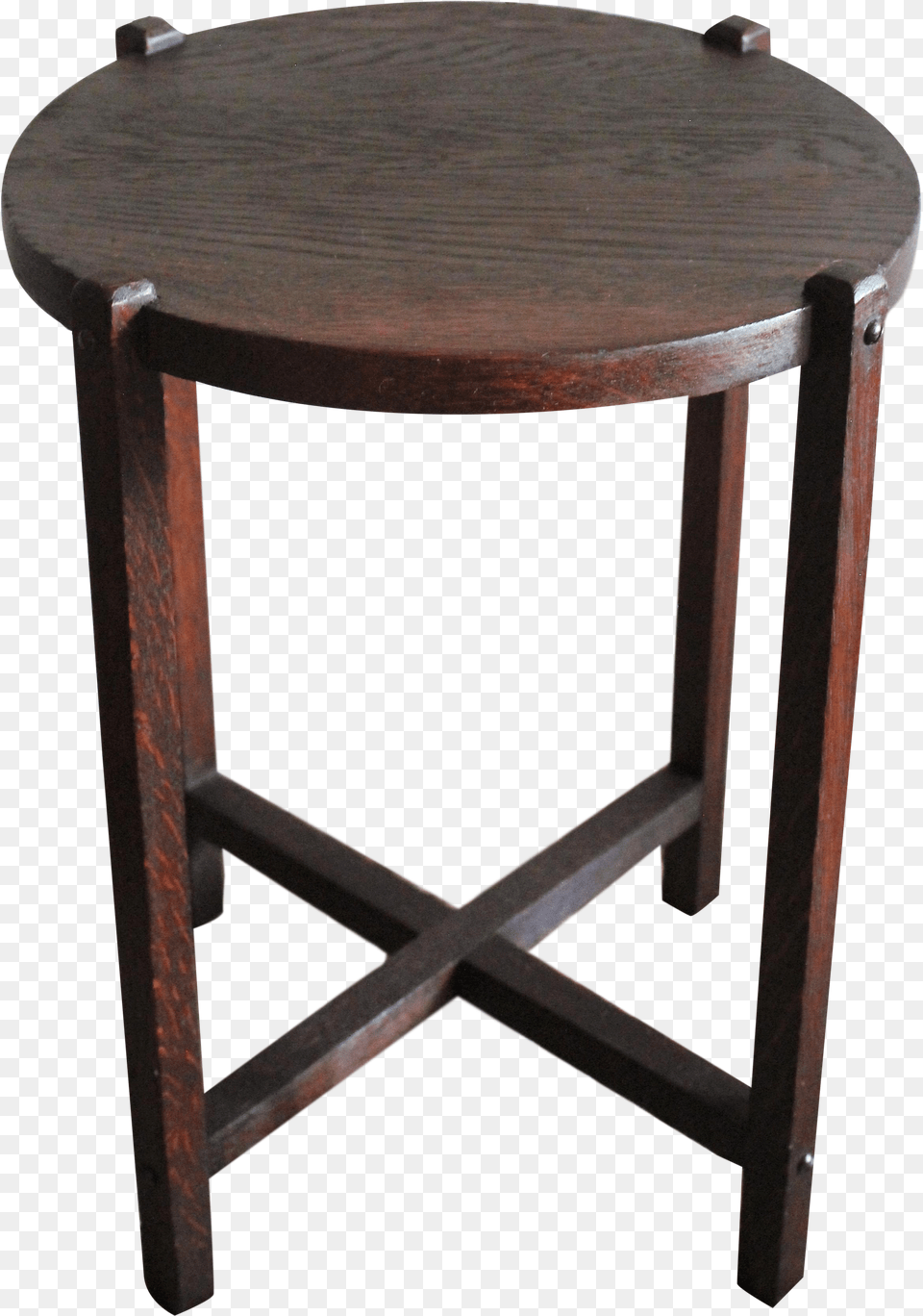 Rustic Wood Plant Stand End Table Free Png Download