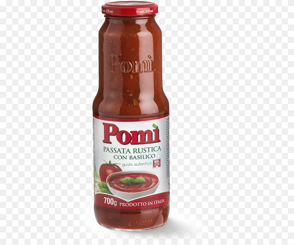 Rustica Tomato Sauce With Basil Pomi Passata Di Pomodoro, Food, Ketchup, Relish Free Png Download