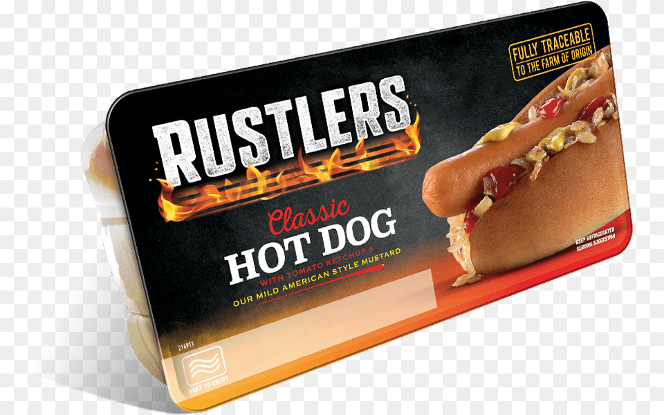 Rustlers Microwave Hot Dog, Food, Hot Dog Png