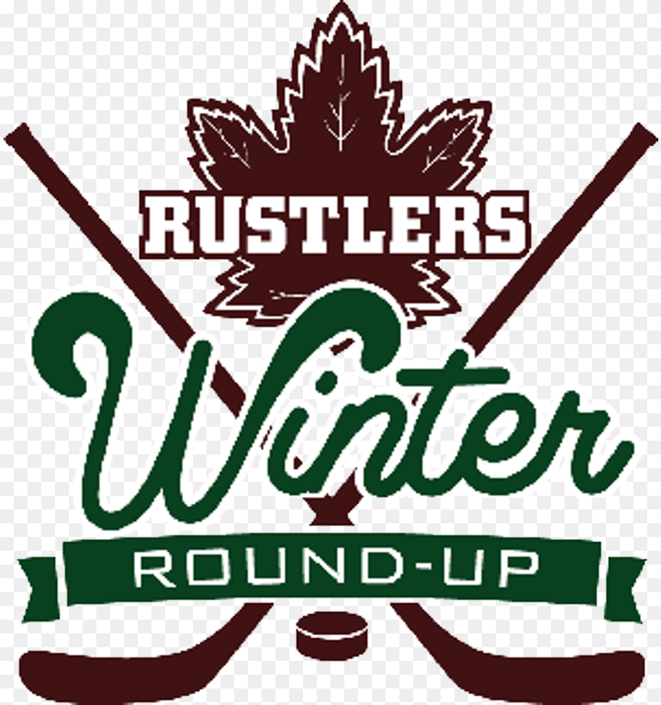Rustlers Winter Round Up Toronto Maple Leafs, Advertisement, Logo, Poster, Hockey Png Image