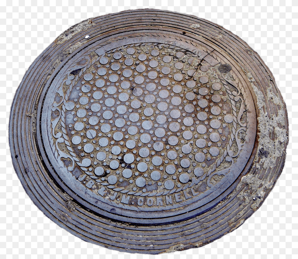 Rusty Manhole Cover, Drain, Hole, Sewer, Machine Free Png Download