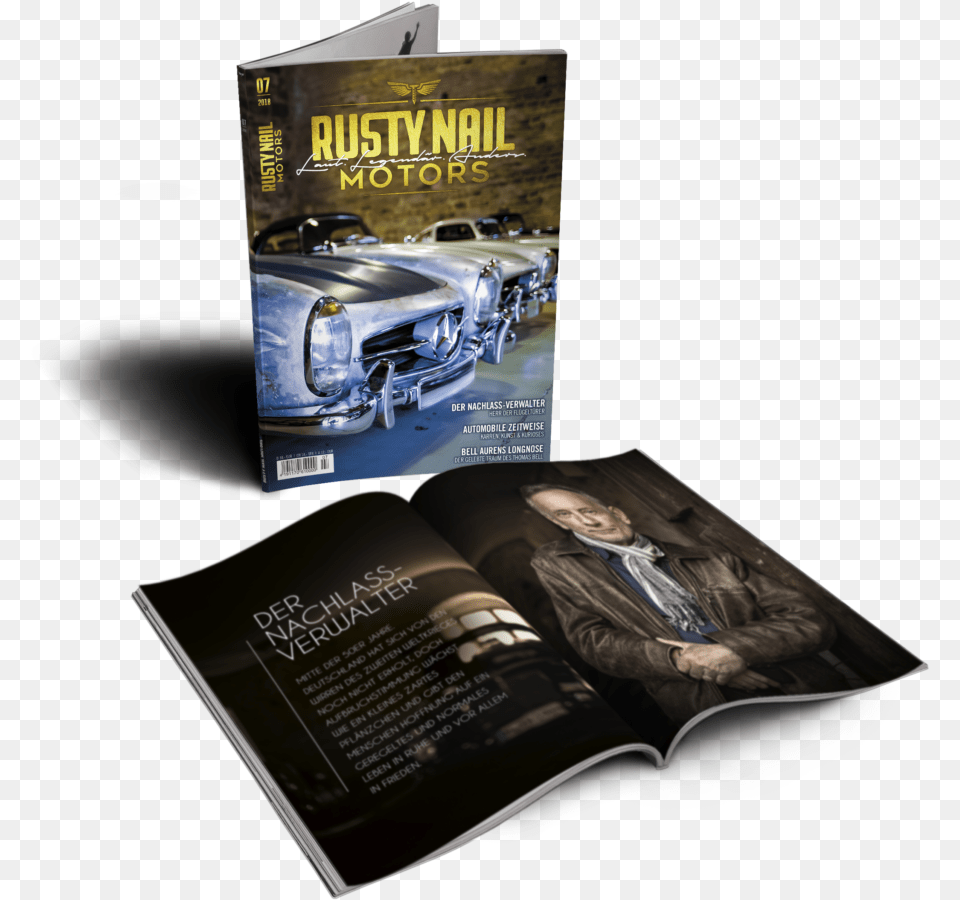 Rusty Nail Motors Volume N First Generation Ford Mustang, Advertisement, Book, Publication, Poster Png