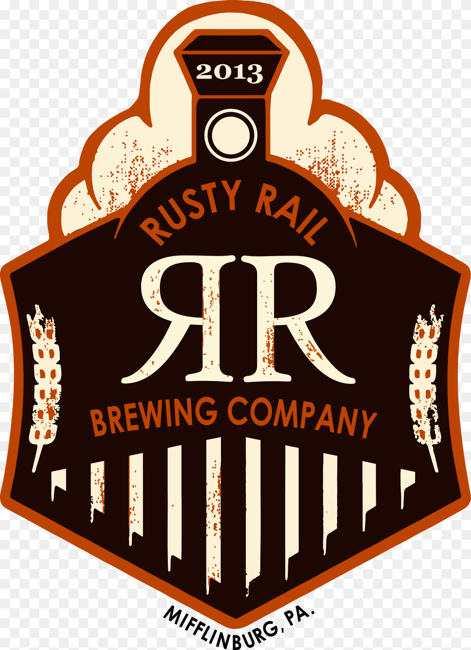 Rusty Rail Final Color Rusty Rail Brewing, Badge, Logo, Symbol, Ammunition Png Image