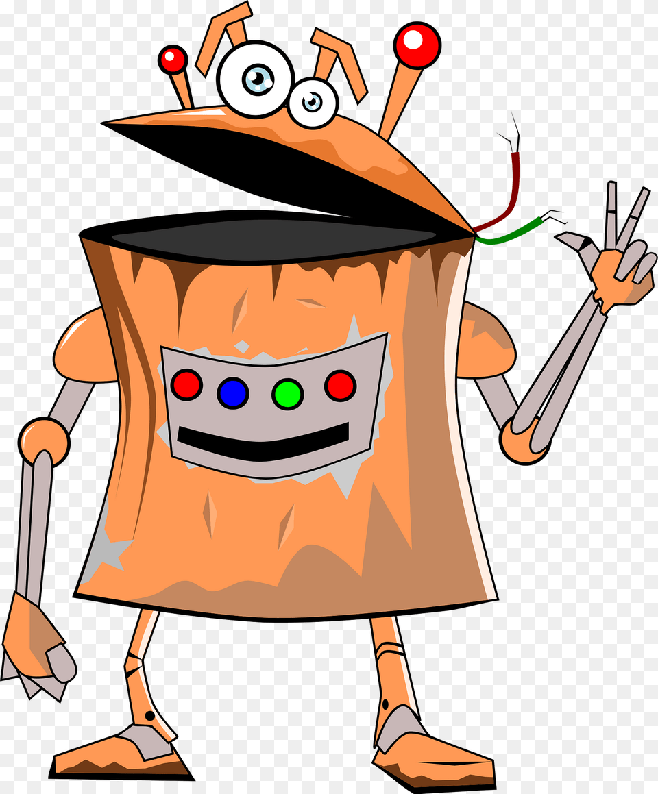 Rusty Robot Clipart Png Image