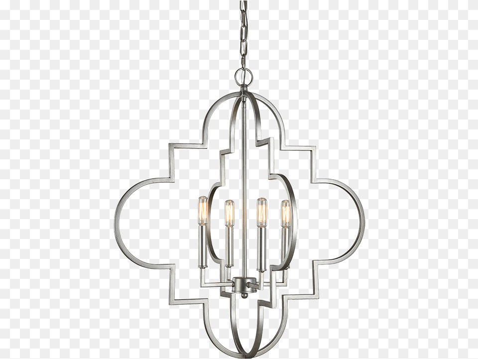 Rusty Silver 4 Light Chandelier Cartwright Lighting Amp Furniture, Lamp Free Png