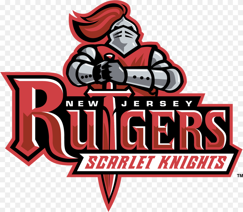 Rutgers Scarlet Knights Logo Transparent Rutgers Scarlet Knights Logo, Advertisement, Poster, Dynamite, Weapon Free Png