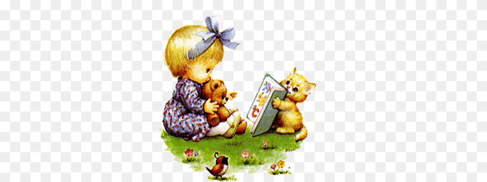 Ruth Morehead Copyright Infantiles Ruth Morehead, Person, Reading, Teddy Bear, Toy Free Png Download