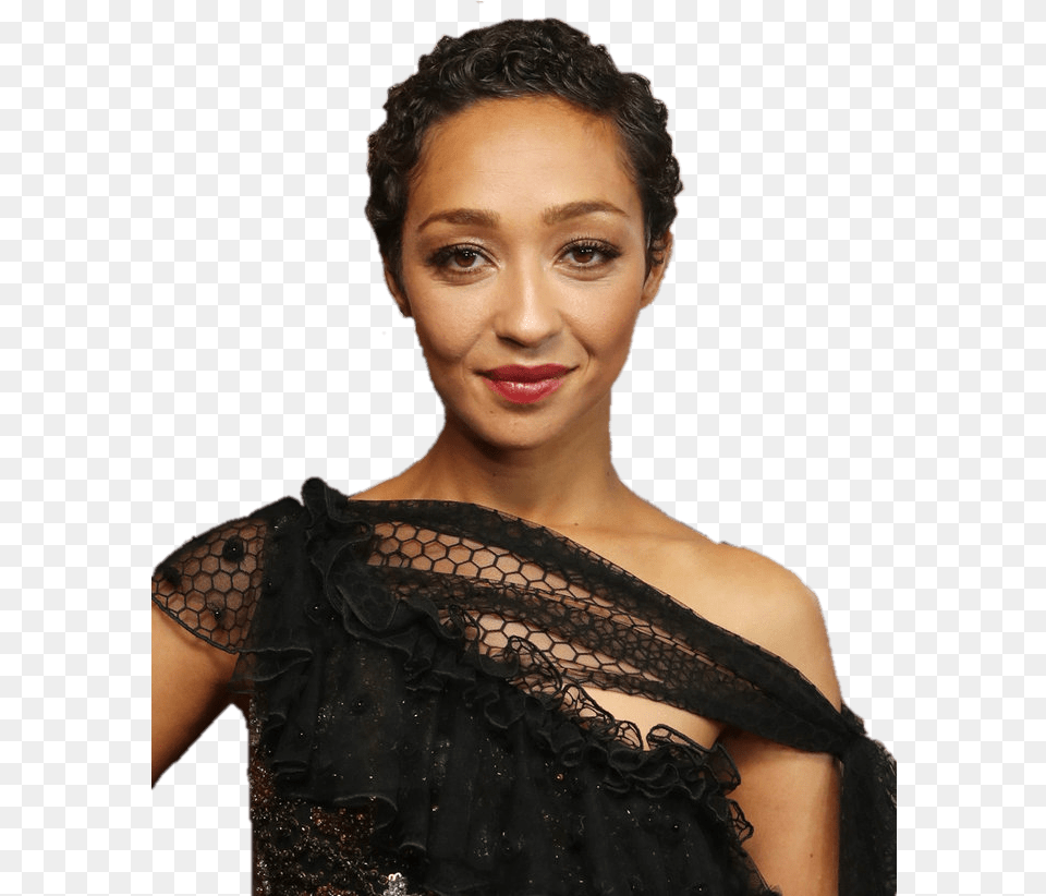 Ruth Negga Short Hair Hairstyle Full Size Ruth Negga Hair, Formal Wear, Head, Photography, Portrait Free Png