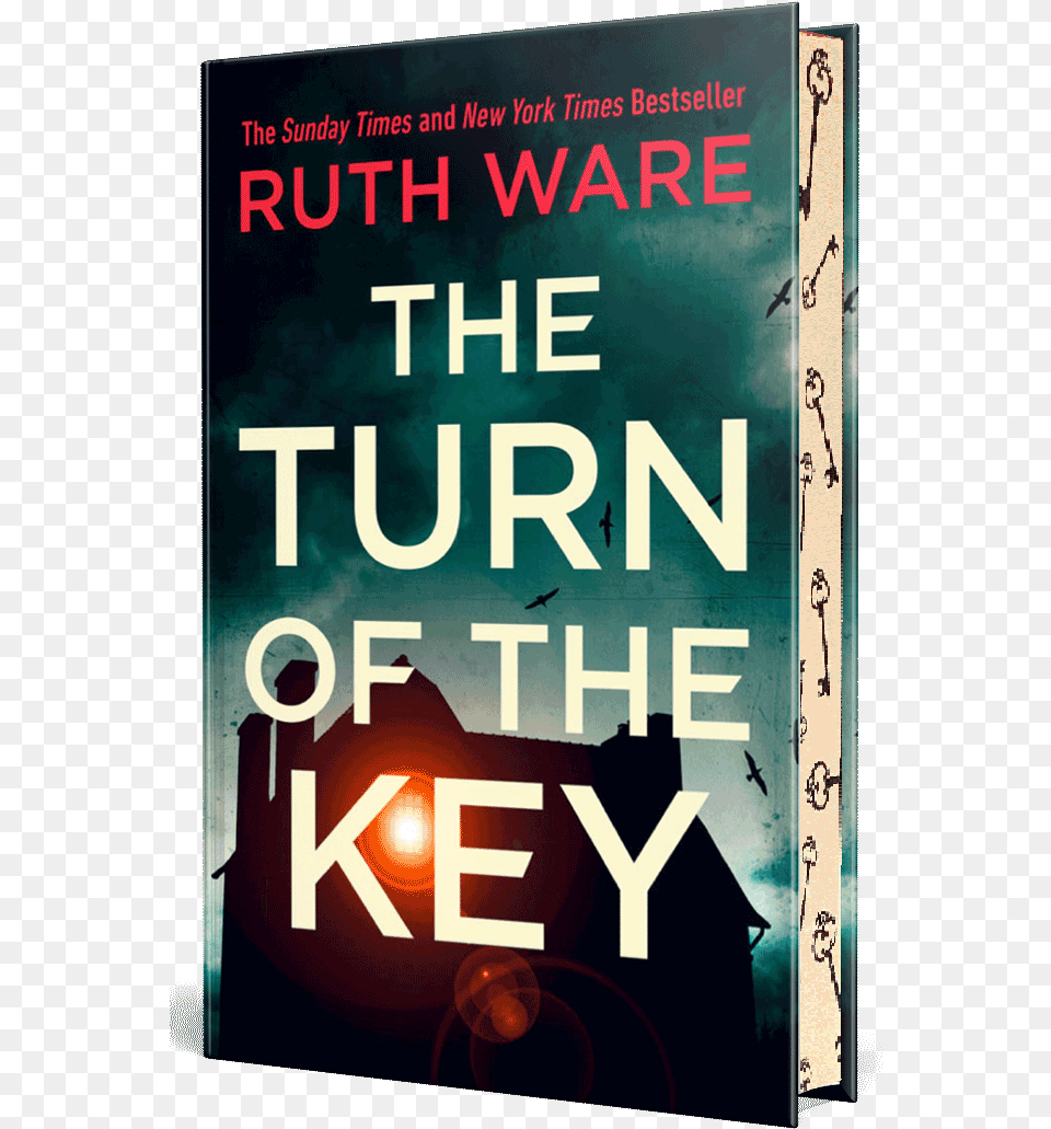 Ruth Ware Turn Of The Key Sprayed Edges Poster, Book, Novel, Publication Png Image