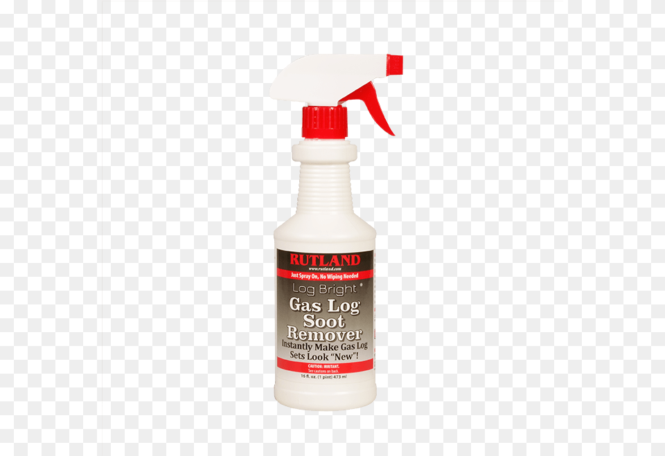 Rutlandlog Bright Gas Log Soot Remover Bottle, Can, Spray Can, Tin Free Transparent Png