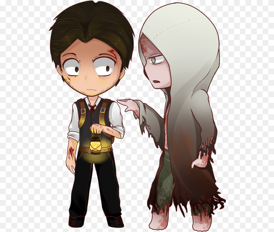 Ruvik And Sebastian The Evil Within 2014 Art By Beaku, Book, Comics, Publication, Adult Png Image