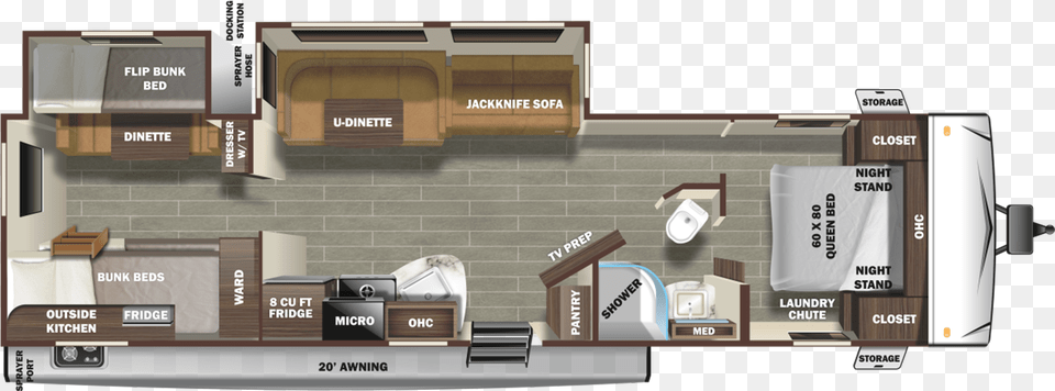 Rv Bunkhouse Floor Plans, Diagram, Floor Plan, Scoreboard, Box Free Png