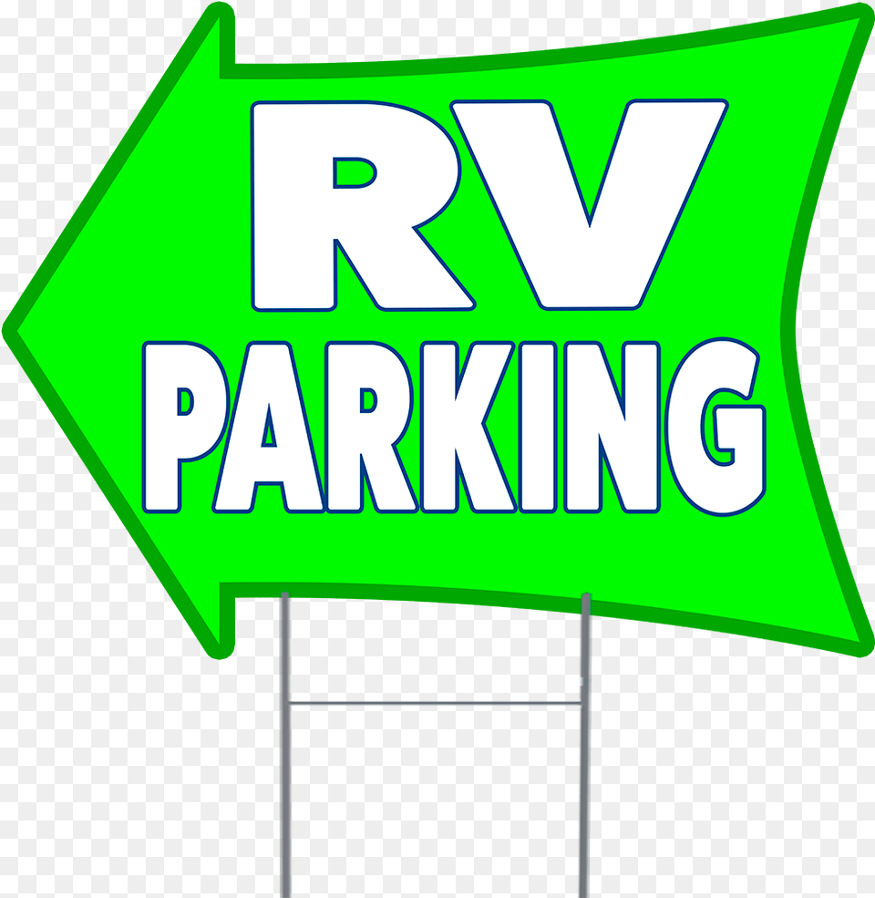 Rv Parking 2 Sided Arrow Yard Sign, Logo, Symbol Free Png Download