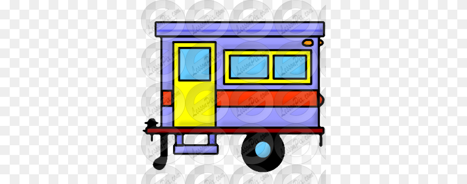 Rv Pull Picture For Classroom Therapy Use, Bus Stop, Disk, Outdoors, Transportation Free Png Download