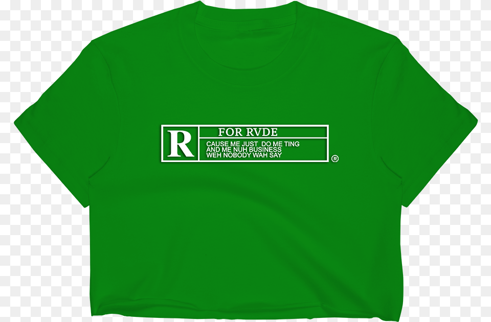 Rvde Rated R Crop Top Unisex, Clothing, T-shirt Png Image