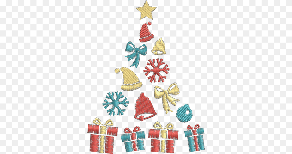 Rvore Enfeites De Natal Embroidery, Pattern, Stitch Png Image