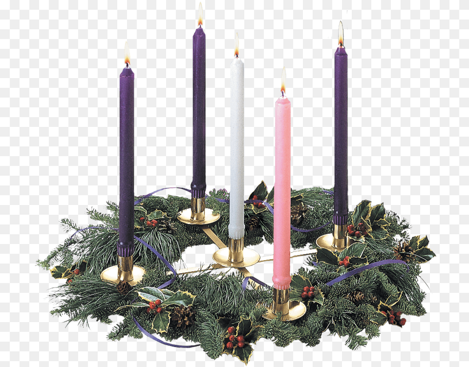 Rw 3380 Home Advent Wreath Advent Wreath, Candle, Festival, Hanukkah Menorah, Candlestick Free Png