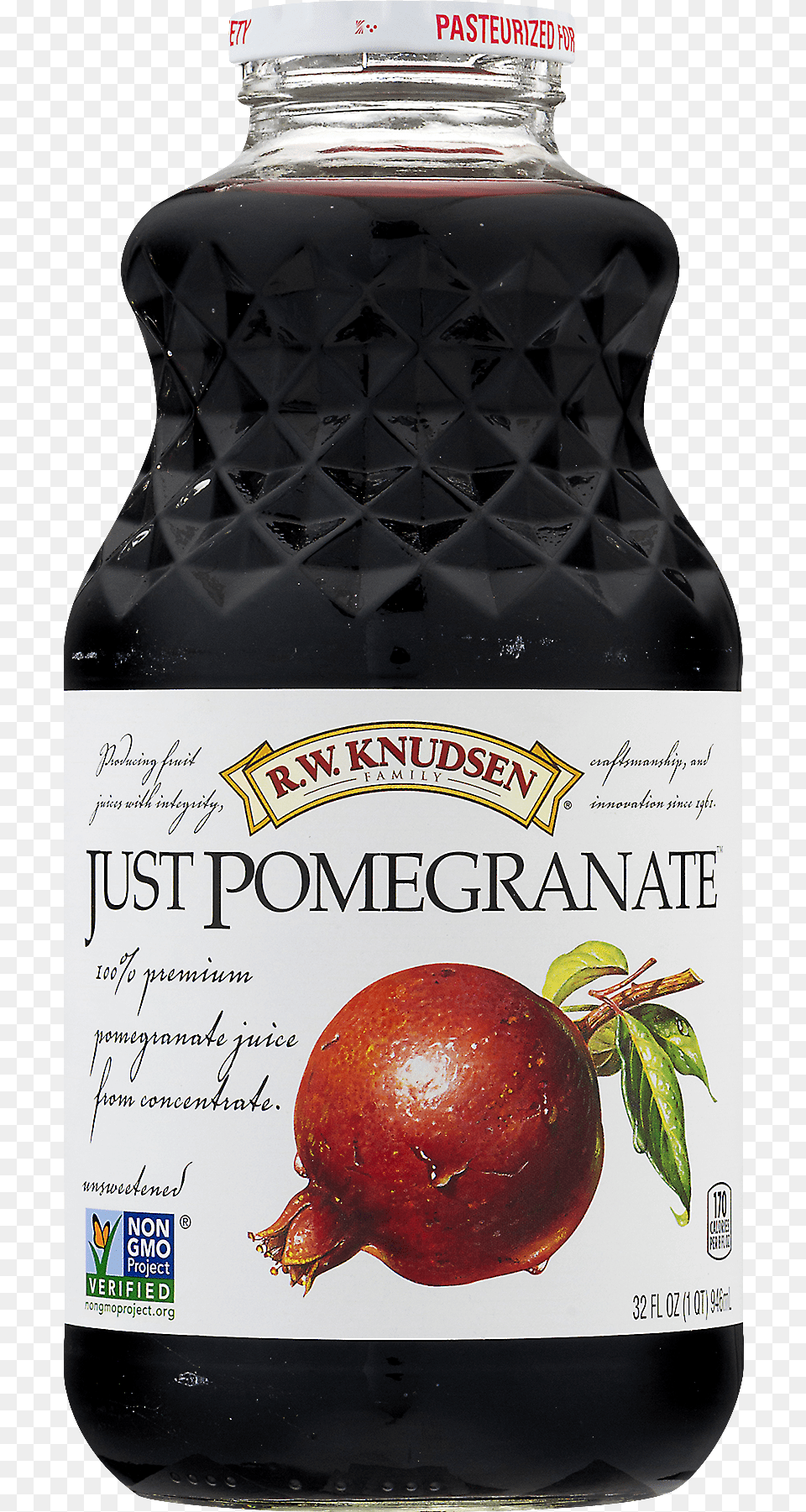 Rw Knudsen Family Just Juice Pomegranate 32 Fl, Apple, Food, Fruit, Plant Free Transparent Png