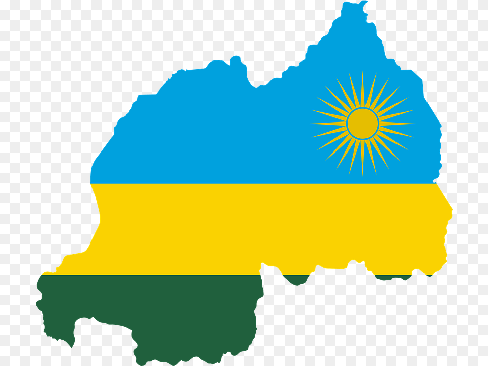 Rwanda Flag Map, Chart, Plot, Nature, Land Free Png Download