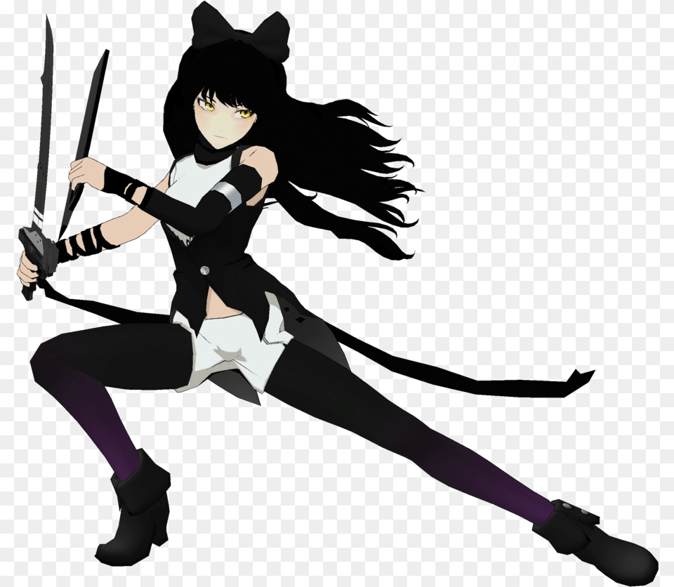 Rwby Blake Belladonna Render, Weapon, Sword, Book, Comics Free Png